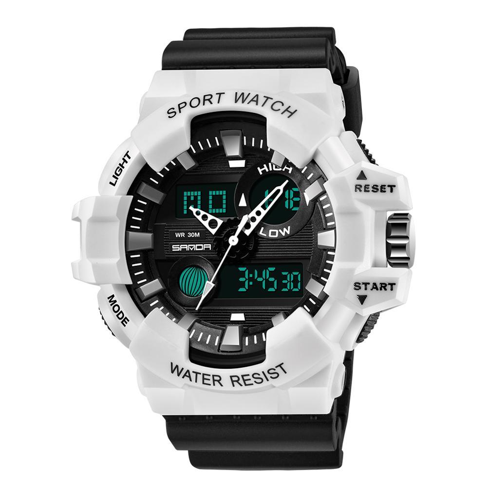 Sport Men Watches White G style Watch In LED Digital Style Waterproof 30M Casual Luxury Elegant Style Relogios masculino
