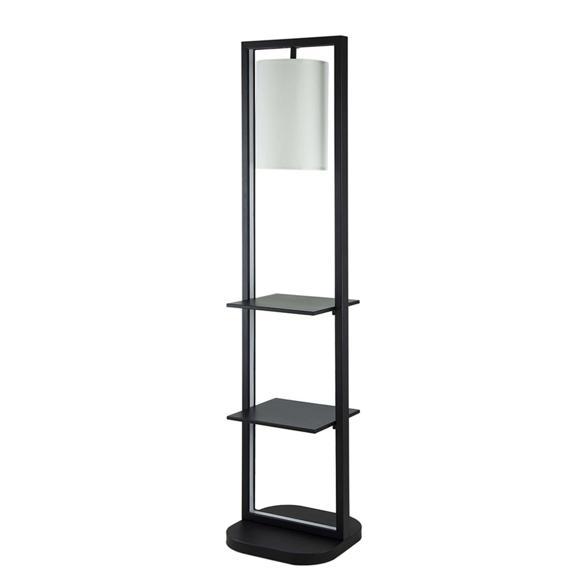 16.5x17x74' Two Tiered Vertical Shelving Stand with Light (Not include Bulb)