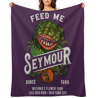 Feed Me Seymour Throw Blanket