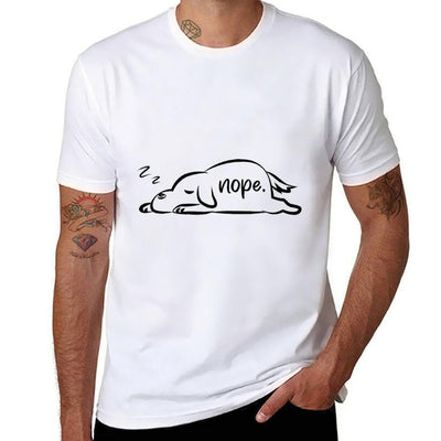Funny Nope Dog Lightweight T-Shirt