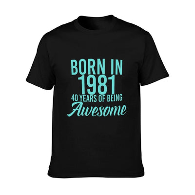 Born In 1981 40th Birthday Gift For Men And Women Easy-care T-Shirt