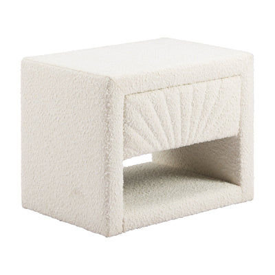 Baris Nightstand Ivory by Zuo Modern