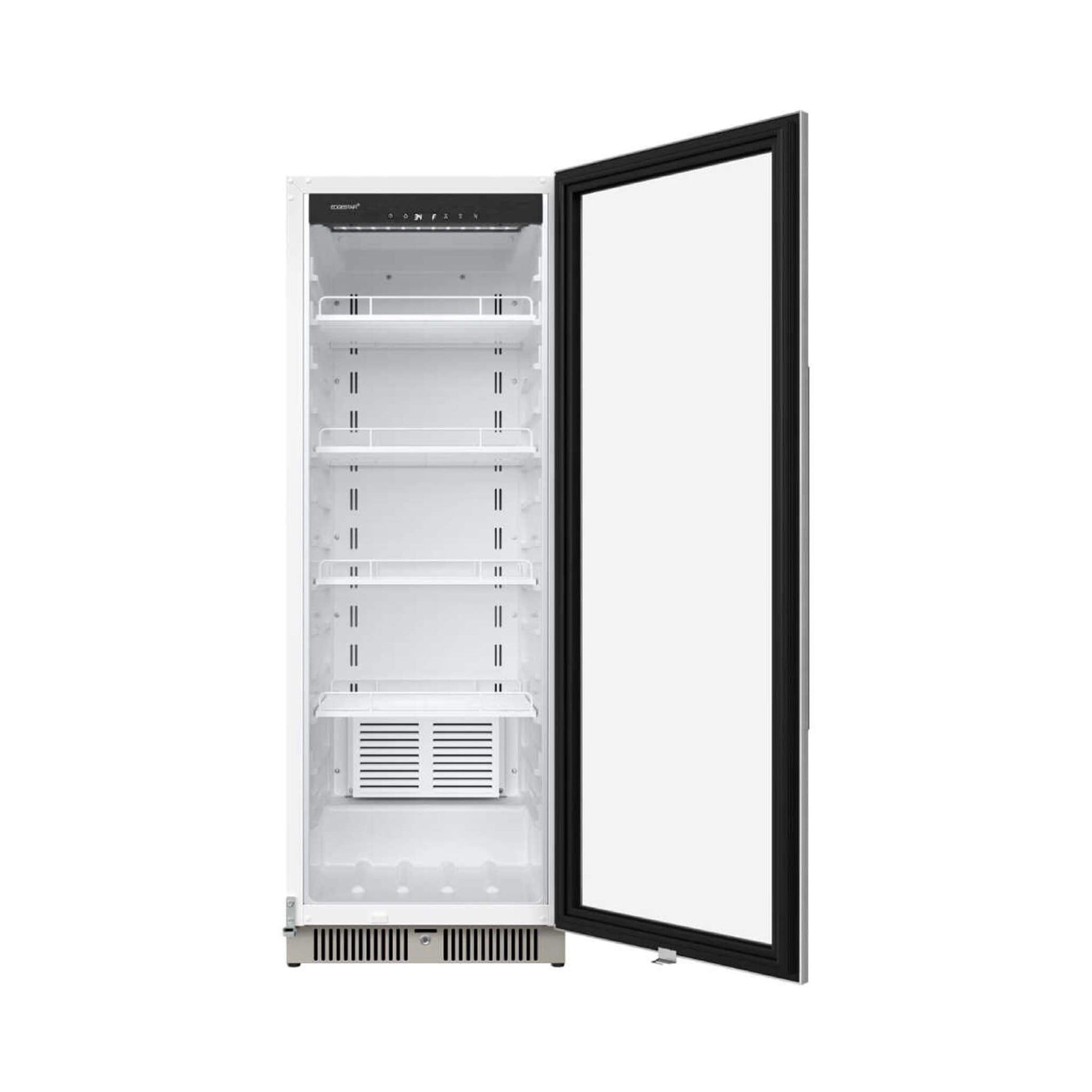 Edgestar 10.1 Cubic Feet Commercial Beverage Merchandiser With Temperature Alarm and Reversible Door, 22
