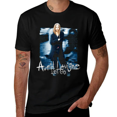 Avril Lavigne Official Let Go - Black, Unisex-Adults, Small,, Classic Fit, Cotton, Polyester Wrinkle-resistant T-Shirt