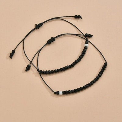 Elegant Stone Matching Bracelets For Best Friends Couple Family Women Bracelets Couple Pinky Promise Distance Matching Relationship Jewelry For Valentines Day Friendship Strand Bracelets For Him And Her Bf And Gf