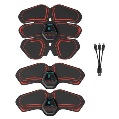 EMS Muscle Stimulator LCD Screen USB Rechargeable Portable Trainer