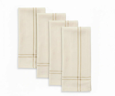 Ivory Cotton Trim Napkins
