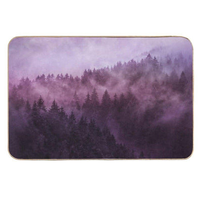 Excuse Me, I'm Lost Laid Back In A Romantasy Moody Wilderness Dream Forest With Cascadia Trees Covered In Magic Fog Multi-Purpose Bath Mat