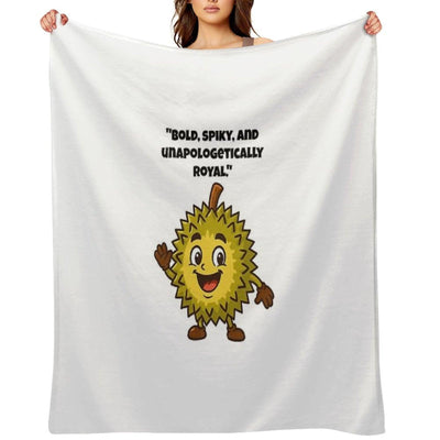 Durian Bold The King of Fruits Says Hello! Throw Blanket