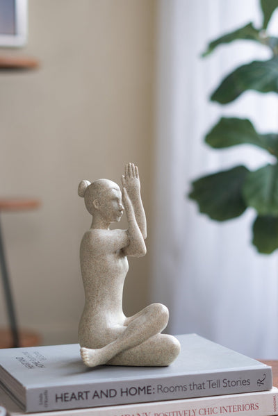 Yoga Figurine Sculptures for Home Decor — Meditative Statue Collection, Indoor Accents