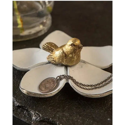 Pewter Five Petal Jewelry/Coin Tray