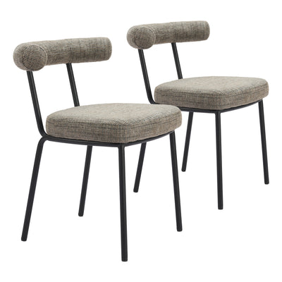 Zuo Modern Kede Dining Chair (Set of 2) Green Tweed