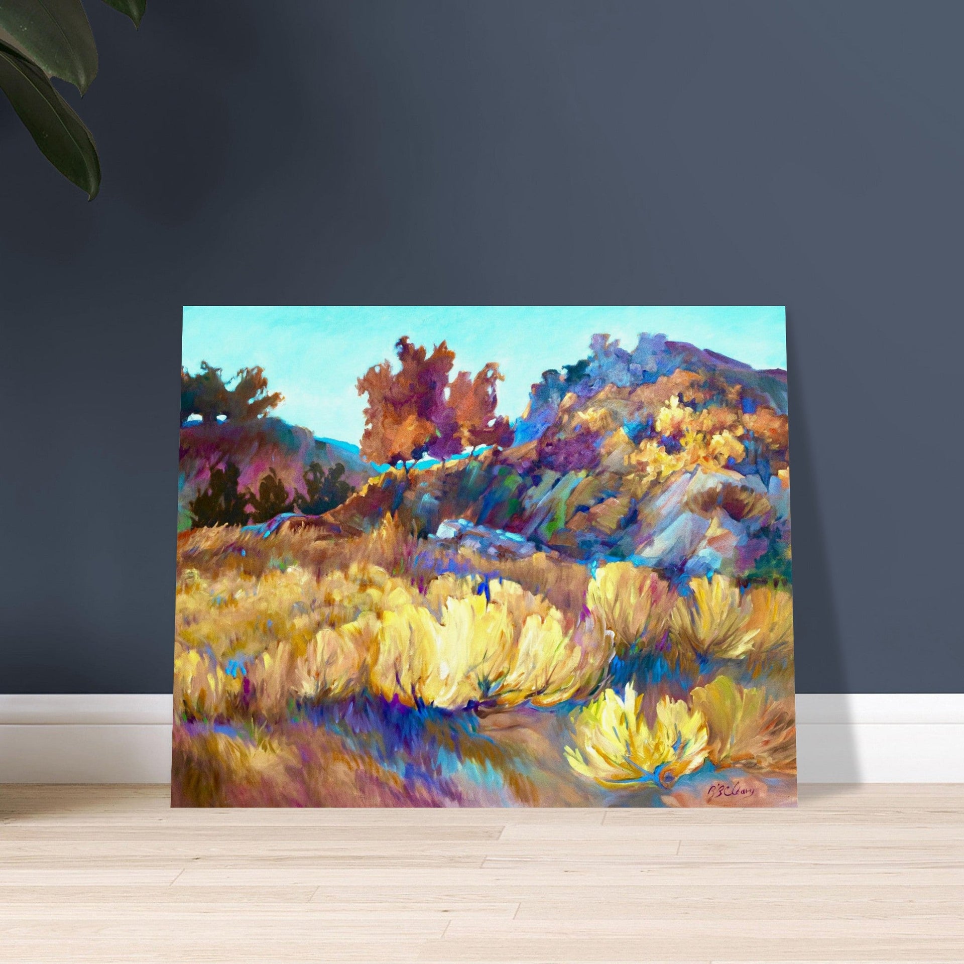 'Rock Ridge' Landscape I 16x20 Museum-Quality Matte Paper Poster | Original Artwork by American Artist Barbara Cleary