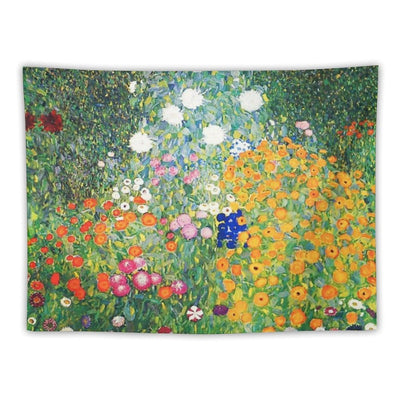 Flower Garden by Gustav Klimt Tapestry