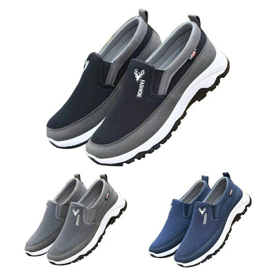 Men's Orthopedic Breathable Slip-On Travel Shoes Non-Slip Comfortable Walking and Hiking Sneakers