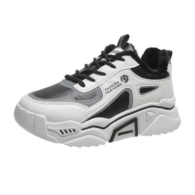 Fashion Spring Reflective Women Sneakers Lace Up Chunky Sneakers Mixed Color Women's Lightweight Casual Everyday Walking Fashion Chunky Sneakers