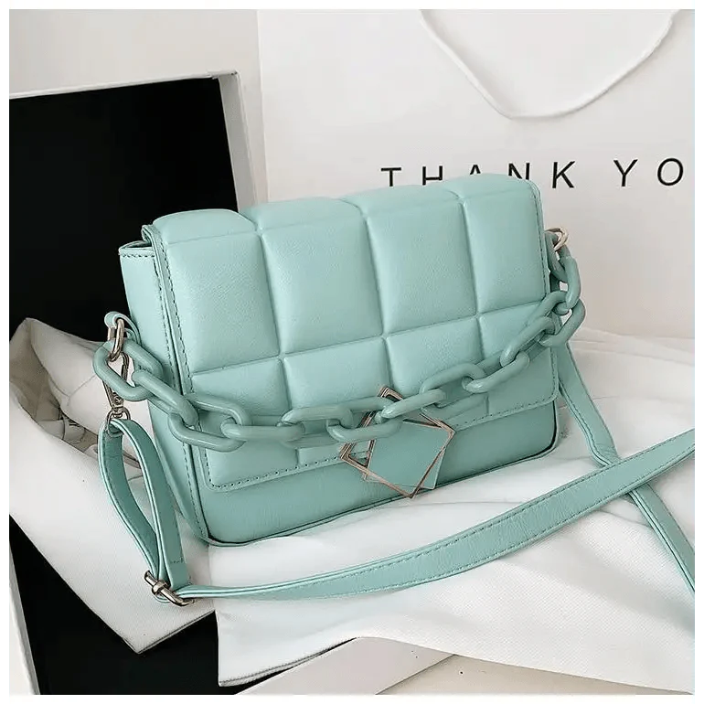 Fashionable Women's Bag Autumn Winter Female Literary Single-Shoulder Bag Chain Design Cross-Body Bag Trendy Women's Bag