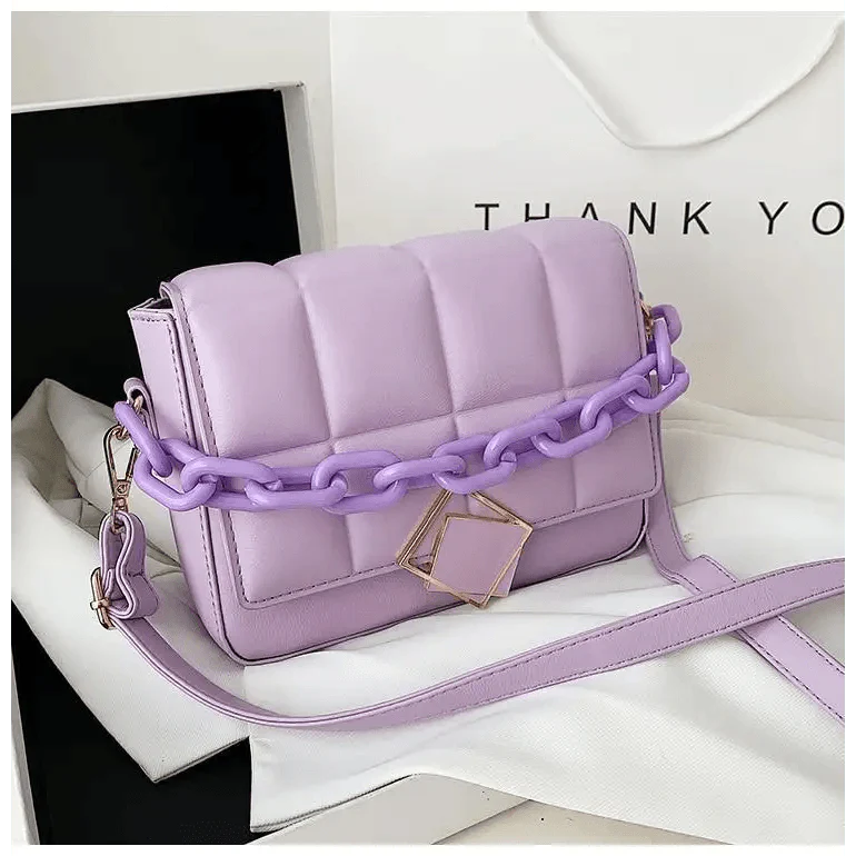 Fashionable Women's Bag Autumn Winter Female Literary Single-Shoulder Bag Chain Design Cross-Body Bag Trendy Women's Bag
