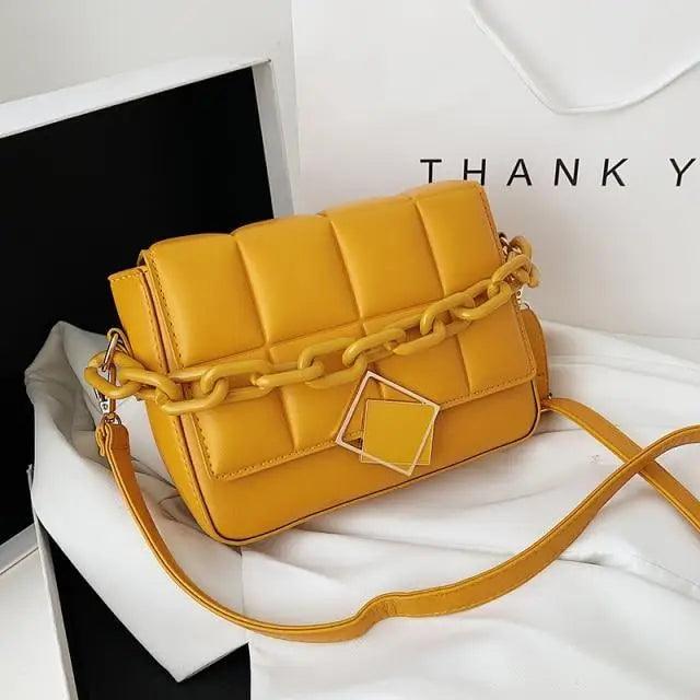 Fashionable Women's Bag Autumn Winter Female Literary Single-Shoulder Bag Chain Design Cross-Body Bag Trendy Women's Bag