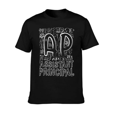 Assistant Principal Teacher Appreciation Week Cute Last Day Of School - Black, Unisex-Adults, Small,, T-Shirt