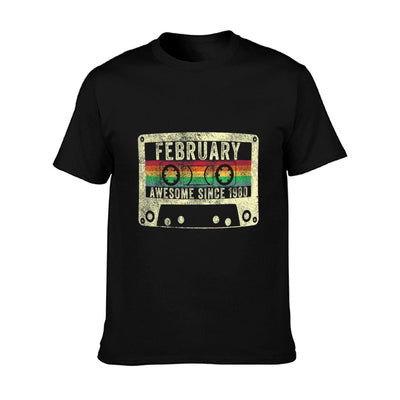 February 1980 40th Birthday Gift Vintage Retro Legend Born Odor-resistant T-Shirt