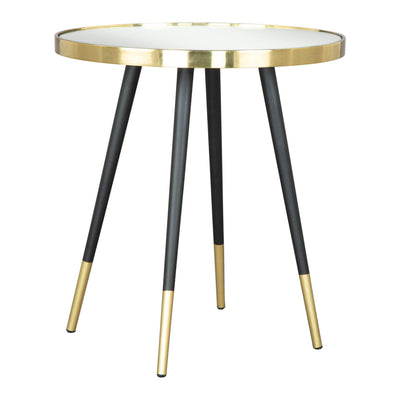 Particle Side Table Gold & Black