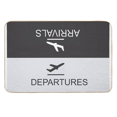 Flight Arrival And Departure Bath Mat