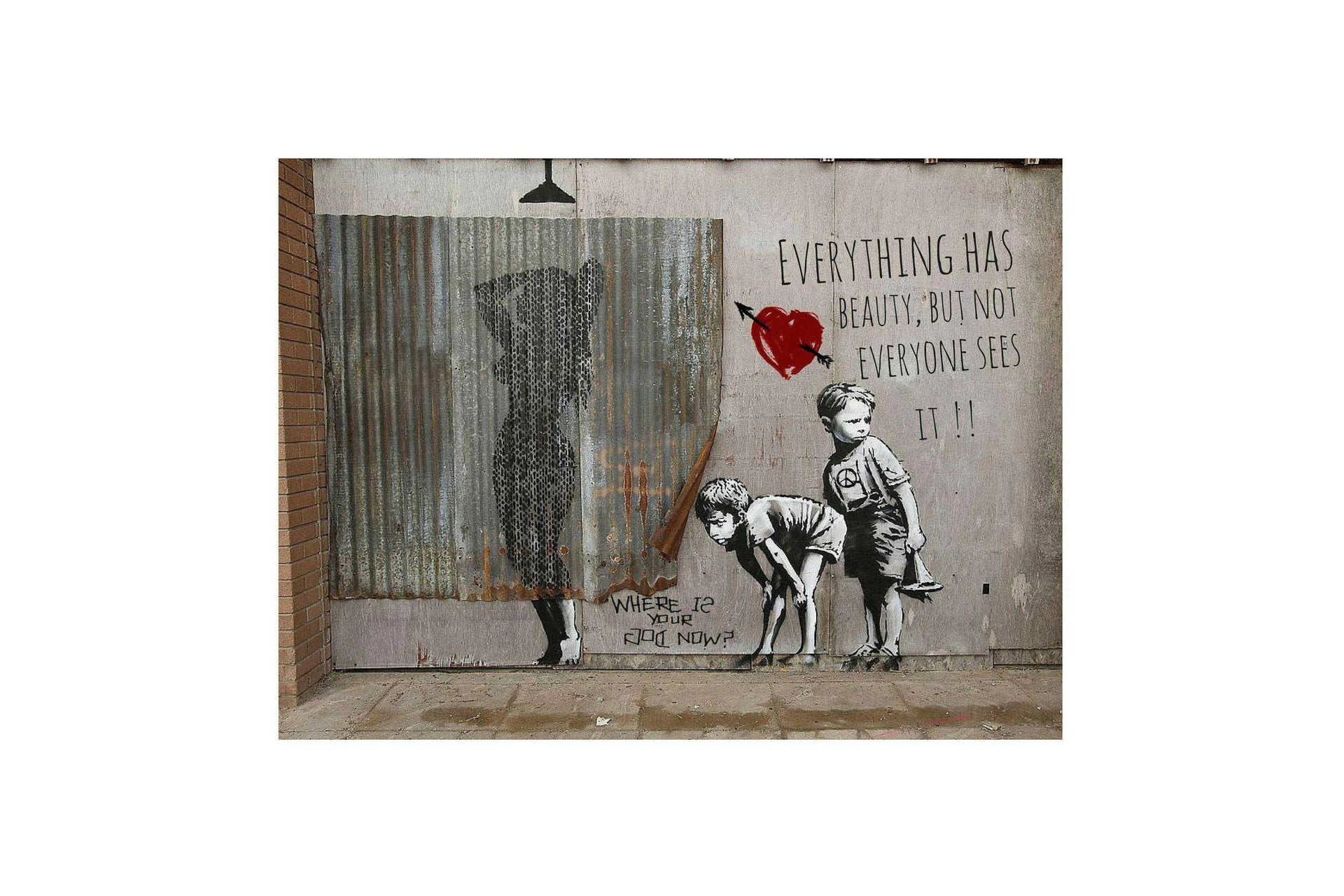 Framed bathroom art print funny