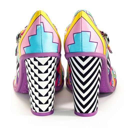 Chocolaticas® High Heels Geometric Women's Mary Jane Pump