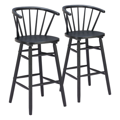 Stenger Barstool (Set of 2) Black