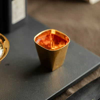 Japanese Luxury Hand-shaped Gilding ใๆใก็ฎๆจกๆงใ Tea Cup