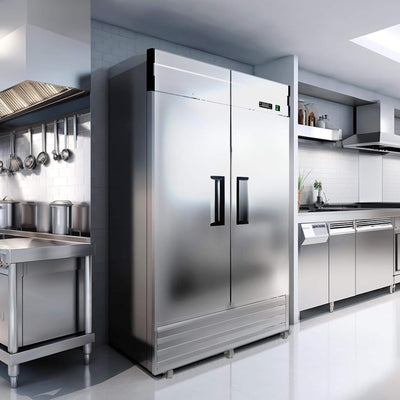 Heavy-Duty 54-Inch 2-Door Stainless Steel Commercial Freezer With OmniSmart Temperature Control (SAK91765)