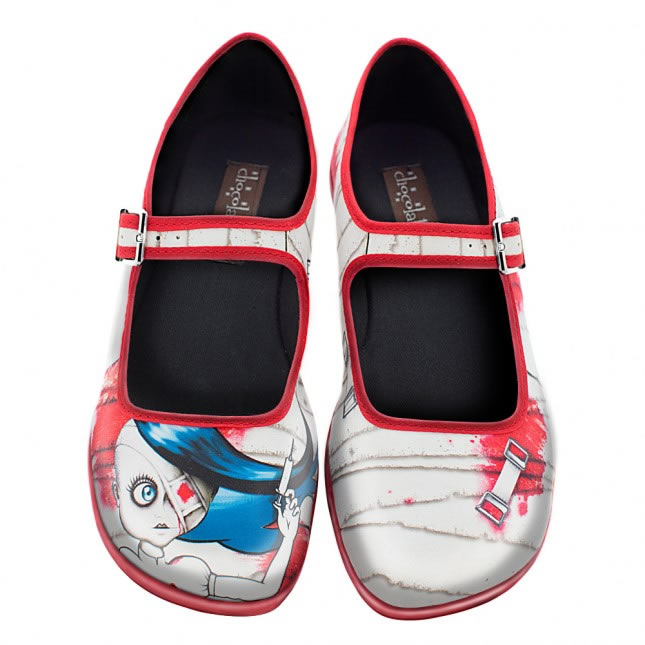 Hot Chocolate Design Horror Lolita Mary Jane Flat