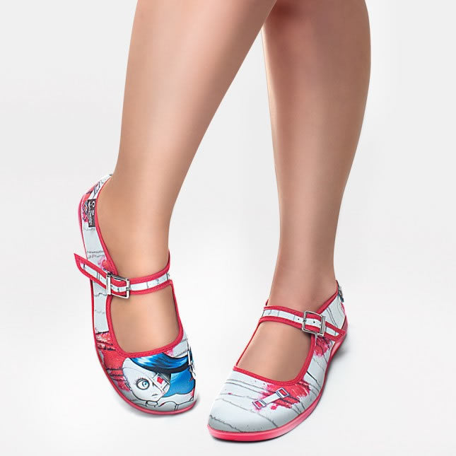 Hot Chocolate Design Horror Lolita Mary Jane Flat