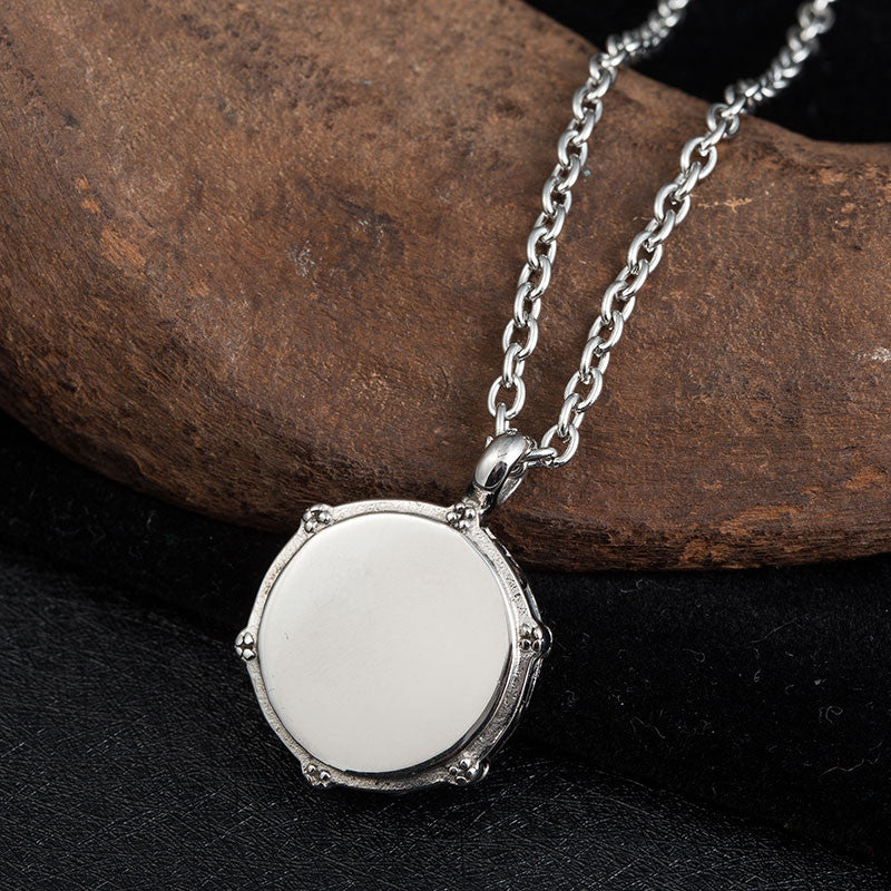 Snare Drum Necklace | Drumming Charm Stainless Steel Chain Necklace
