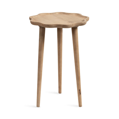 Alezar Scallop Wood Side Table