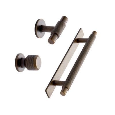 Knurled Backplate Antique Bronze