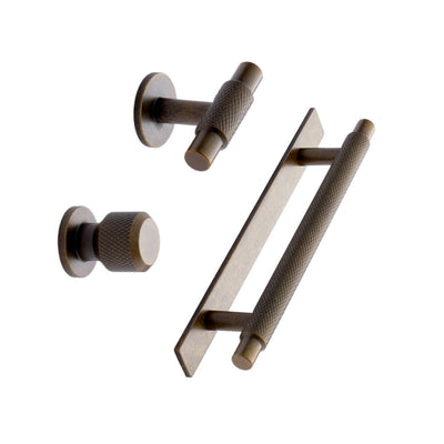 Knurled Backplate Antique Bronze