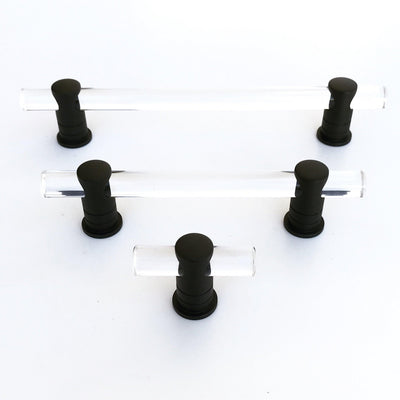 Matte Black and Lucite