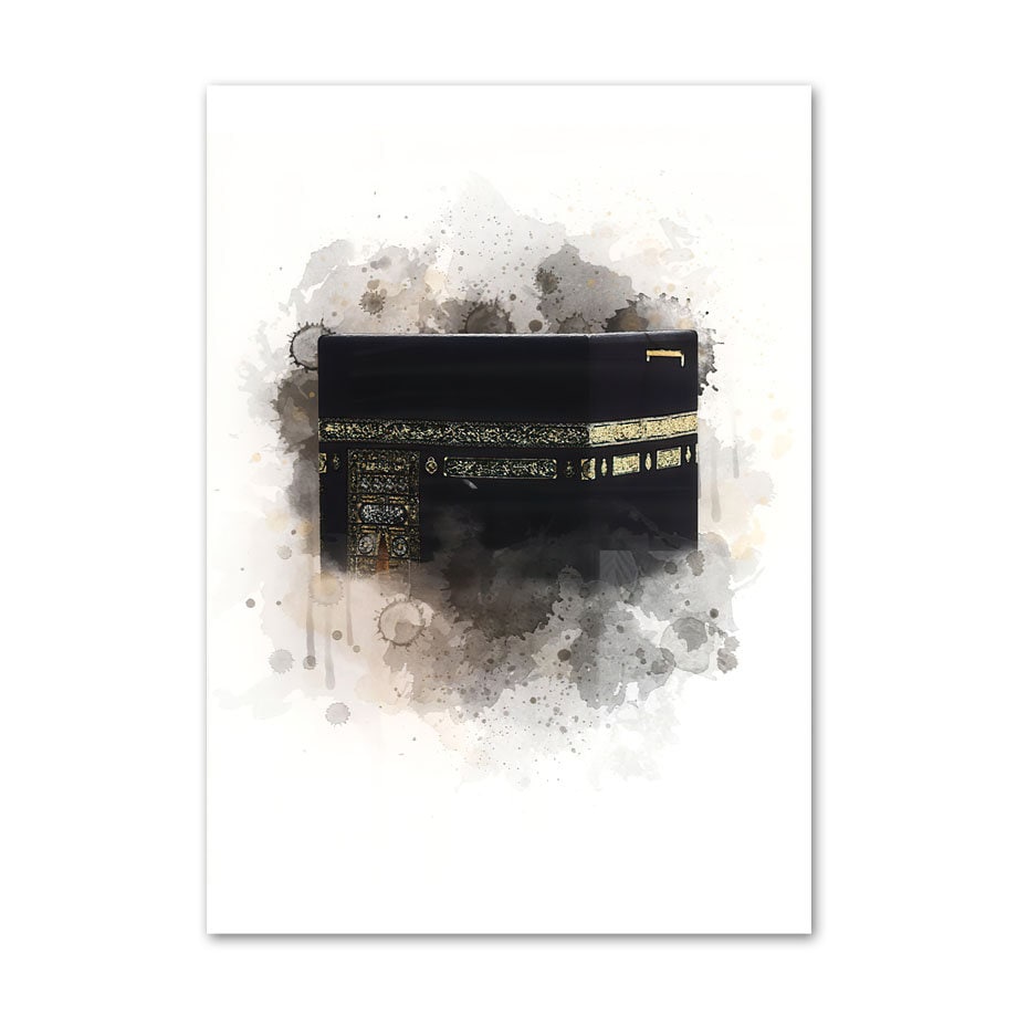 Poster Islam Kaaba Ayasofia I Wandbilder Wohnzimmer & Schlafzimmer I Deko Print Bilder I ohne Rahmen