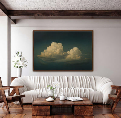 Vintage Floating Moody Cloud Print
