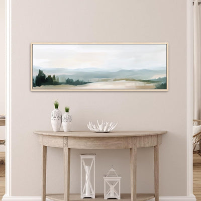 Misty Mountain Landscape Canvas Art