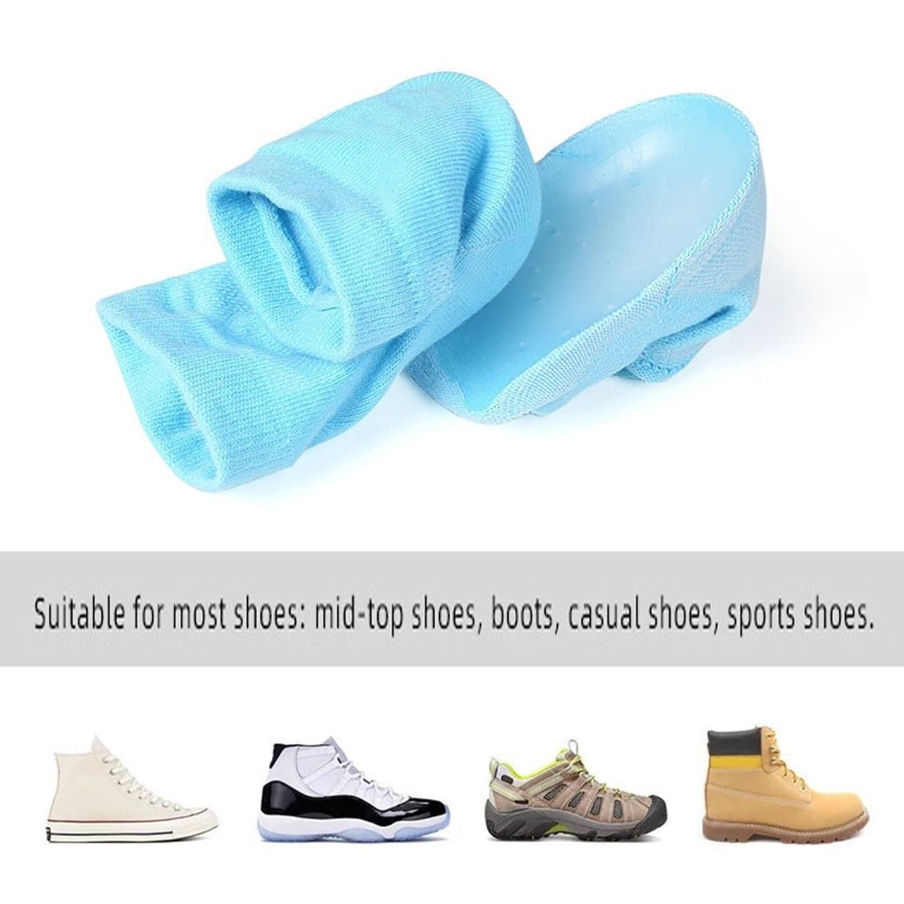 Inner sock pads men's and women's heel covers sports anti slip SEBS semi pad biomimetic thickened sock covers