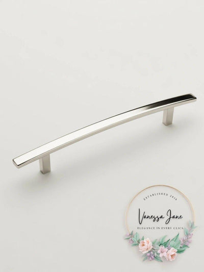 Amerock BP26204PN Cyprus 6-5/16 inch Center Cabinet Pull in Polished Nickel