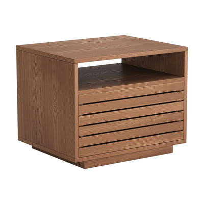 Slit Nightstand Walnut by Zuo Modern
