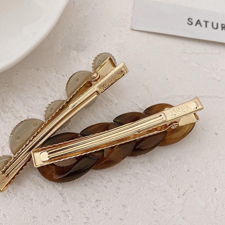 Korea Style Pearl Hair clip for Women Romantic Female Jewelry Chain Hairpin Accessories Hair Stick Barrettes Hair Accessories for Party Wedding