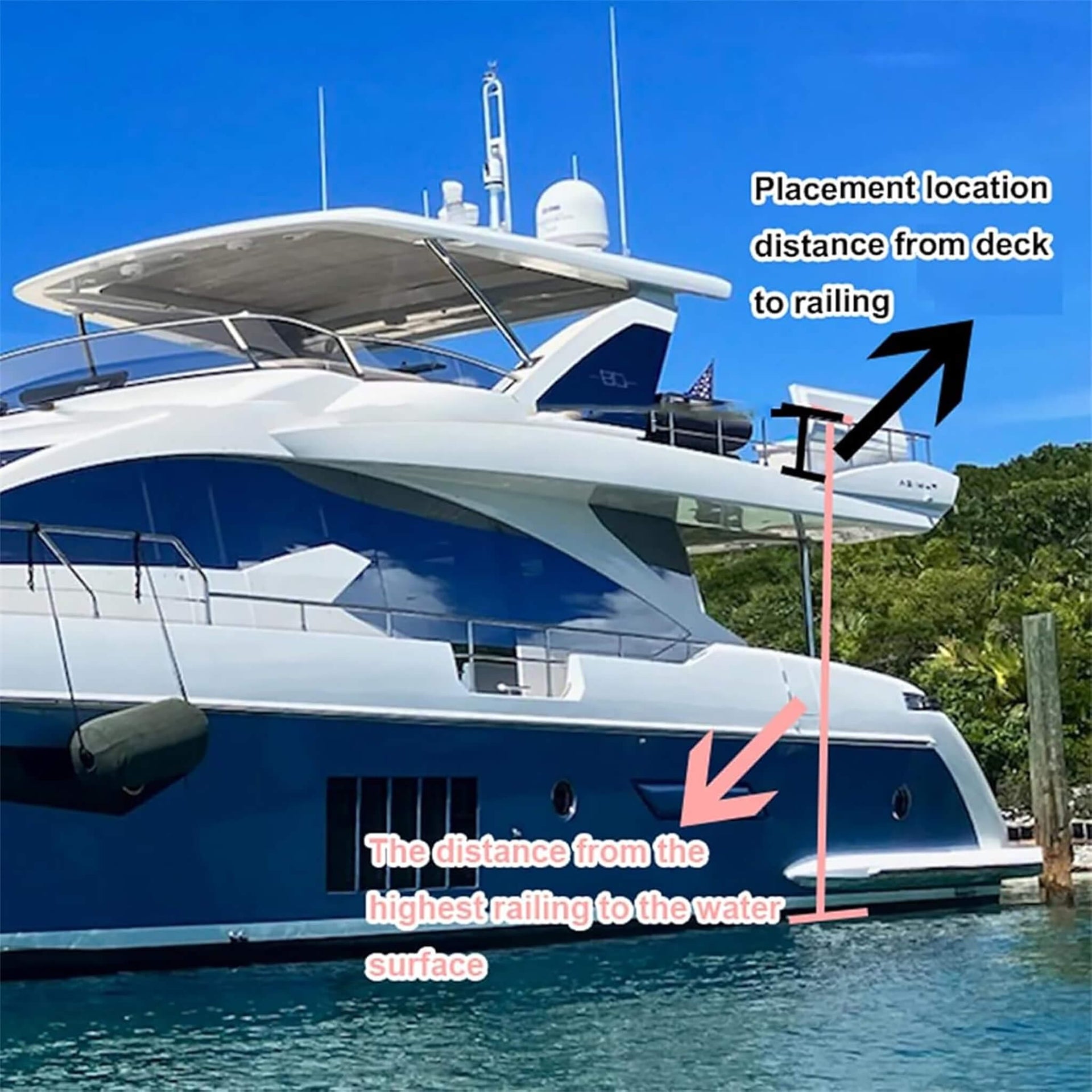 Large Inflatable Yacht Boat Water Slide With Protective Net And Air Pump (SAK51452)