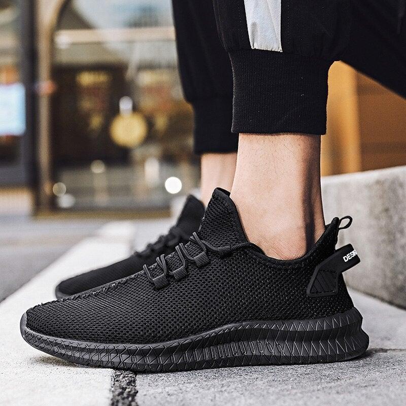 Light Running Comfortable Casual Men's Sneaker Breathable Wear-Resistant Outdoor Walking Men Sport Non Slip Athletic Fashion Sneakers Mesh Workout Casual Sports Sneakers