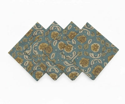 Green Floral Napkins