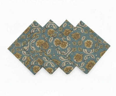 Green Floral Napkins